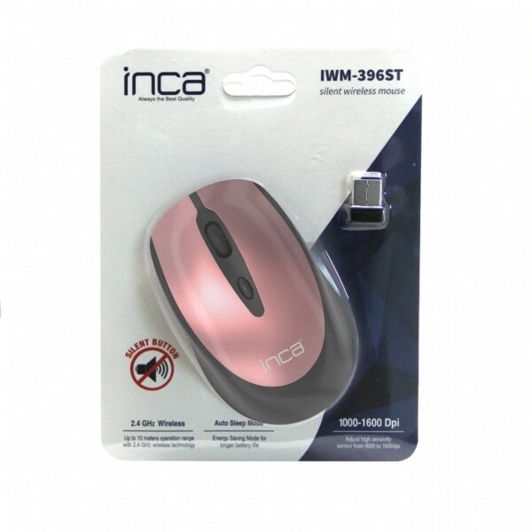 Souris Sans Fil Inca – Rose Et Noir – Iwm-396st Tunisie