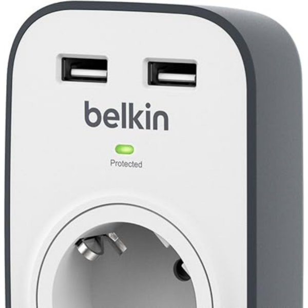 Prise Belkin Avec Chargement Usb Partagé 2 X 2,4 A -bsv103vf Tunisie