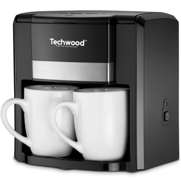 Cafetière 2 Tasses Duo Techwood TCA-206 500 W Noir Tunisie