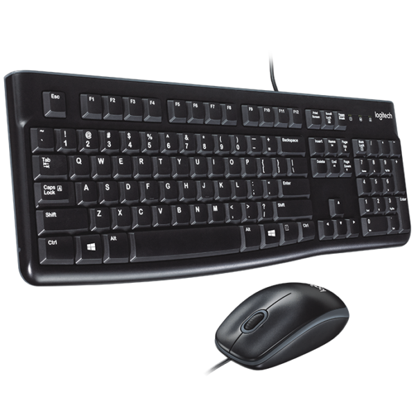 Ensemble Clavier et Souris USB Logitech -Noir -MK120 Tunisie