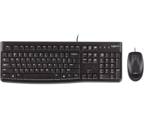 Ensemble Clavier et Souris USB Logitech -Noir -MK120 Tunisie