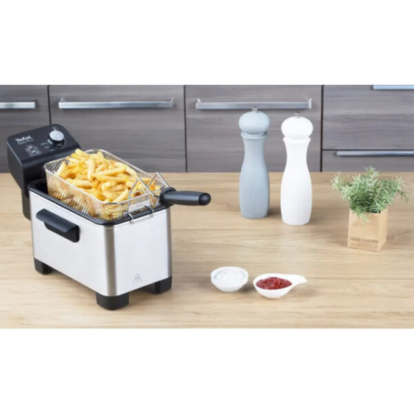 Friteuse Easy Semi-Pro Premium Avec Huile Tefal 3 L FR338070 Inox Tunisie