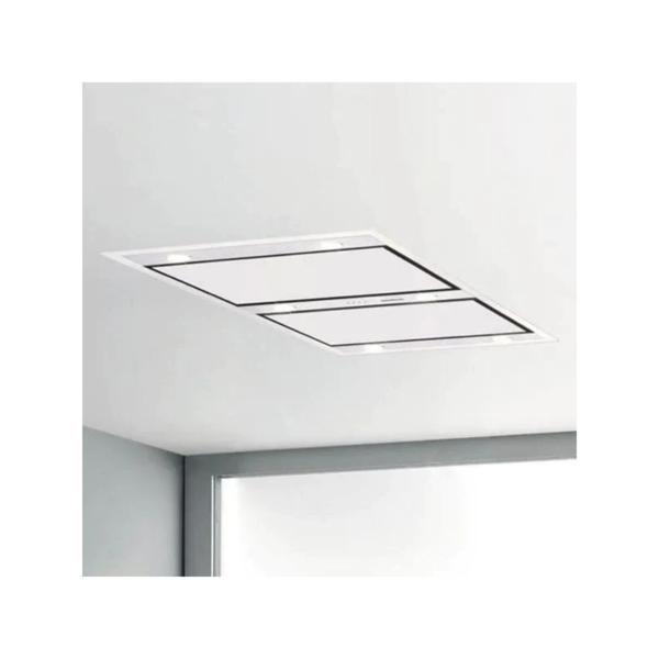 Hotte Plafond Encastrable Silverline 100 cm 4226.100W Verre Blanc Tunisie