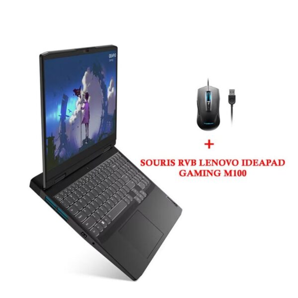 Pc Portable Lenovo IDEAPAD Gaming 3 15IAH7 i7 12è Gén 16Go RTX 3050TI – 82S9013HFG Tunisie