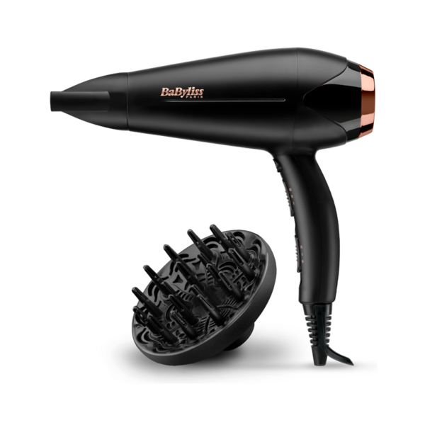 Sèche-cheveux Babyliss Turbo Shine D570DE 2200 W Noir & Rose Gold Tunisie