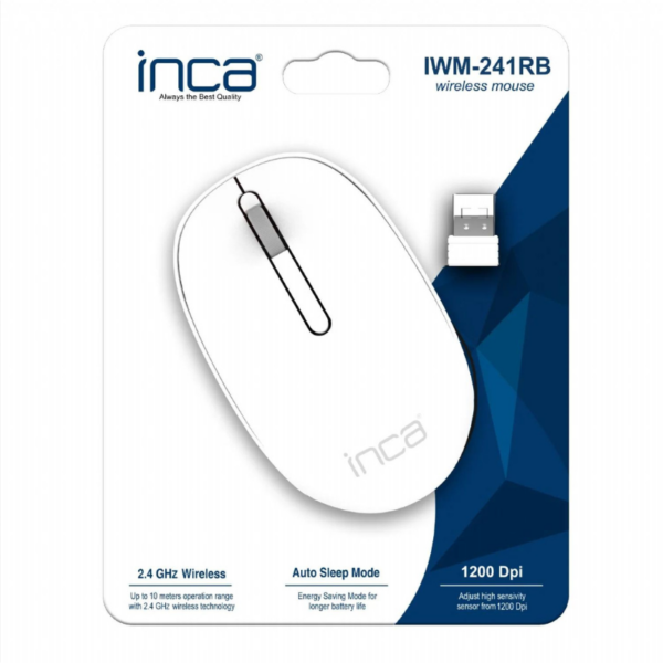 Souris Sans Fil Inca Iwm-241rb-Blanc-Iwm-241rb Tunisie