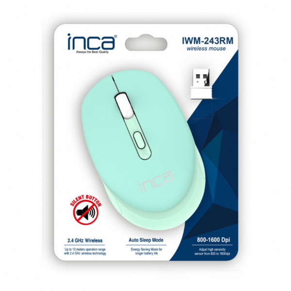 Souris Sans Fil Inca Iwm-243rm-vert-iwm-243rm Tunisie