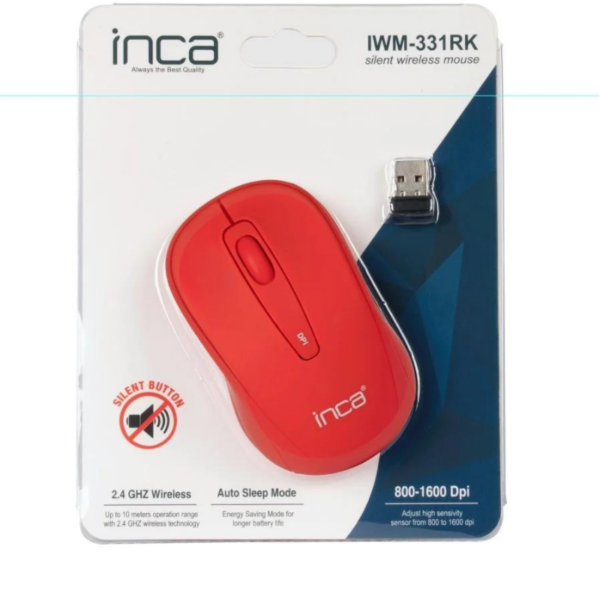 Souris Sans Fil Inca Iwm-331rk- Rouge – iwm-331rk Tunisie