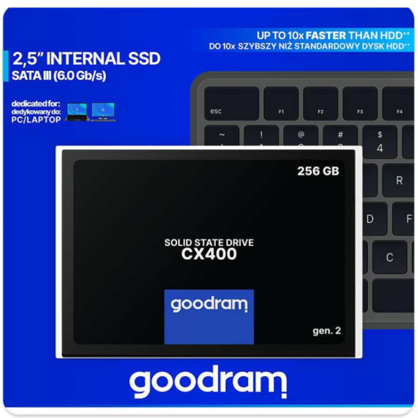 Goodram Cx400 Gen2 256gb Sataiii 2.5retail -ssdpr-cx400-256-g2 Tunisie