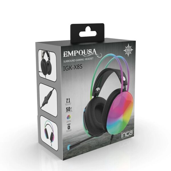 Casque Gamer Usb Inca – Noir – Igk-x8s Tunisie