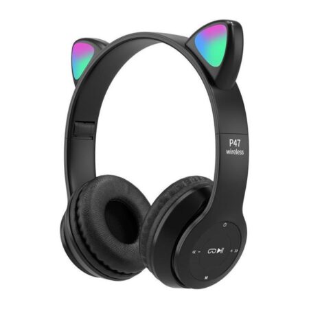 Casque Sans Fil P47M cat -Noir- P47M-CAT-BK Tunisie