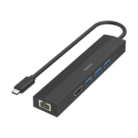 Hub USB-C hama multiport 6 ports -Noir – 200144 Tunisie