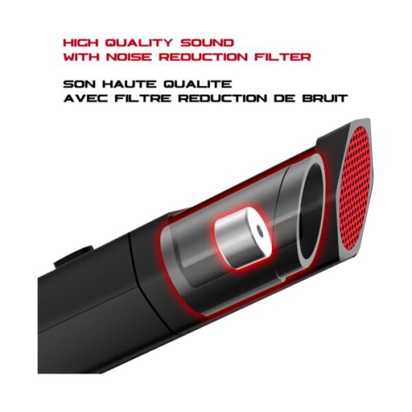 Microphone Filaire Gamer Spirit Of Gamer EKO -Rouge et Noir – MIC-EKO Tunisie