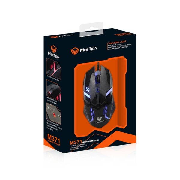 Souris Gamer MEETION M371 – Noir Tunisie