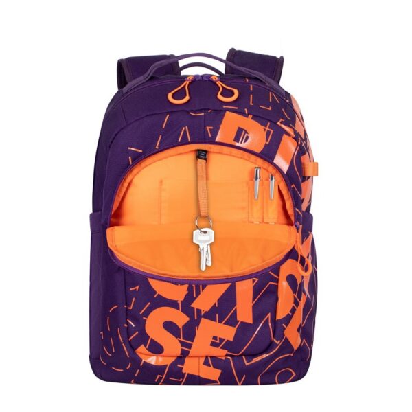 Sac à dos RIVACASE 5430 Pour Pc Portable 15.6 Violet & Orange Tunisie