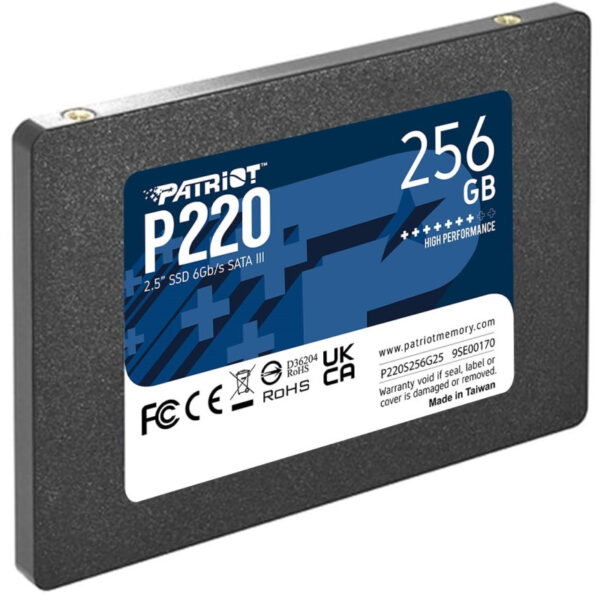 Disque dur interne Patriot SSD P220 SATA III 2.5 256 GO – P220S256G25 Tunisie