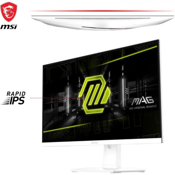 Ecran Gaming Msi MAG 274QRFW 27” WQHD IPS 180 Hz – Blanc – 9S6-3CC29H-246 Tunisie