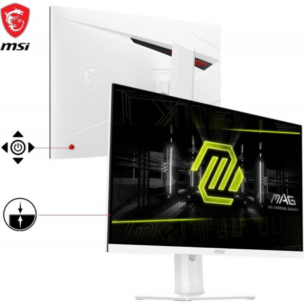 Ecran Gaming Msi MAG 274QRFW 27” WQHD IPS 180 Hz – Blanc – 9S6-3CC29H-246 Tunisie