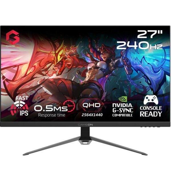 Ecran Gamer GAMEON GOES27QHD240IPS QHD IPS 27” 240HZ – Noir Tunisie