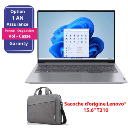 Pc Portable Lenovo IdeaPad 1 15AMN7 / Ryzen 3 7320U / 8 Go / 512 Go SSD / Gris Avec Sacoche Lenovo Offerte