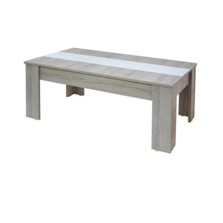 Table Basse Vienna Sotufab – Chêne Brut & Blanc – BS0135CB/BC Tunisie