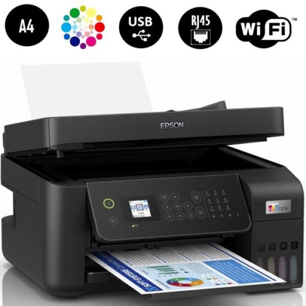 Imprimante à Réservoir Intégré Epson Ecotank L5290 4En1 Couleur WIFI – C11CJ65405 Tunisie