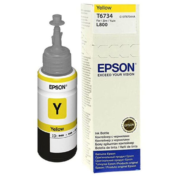 Bouteille D’encre Original Epson T6734  – Jaune – C13T67344A Tunisie