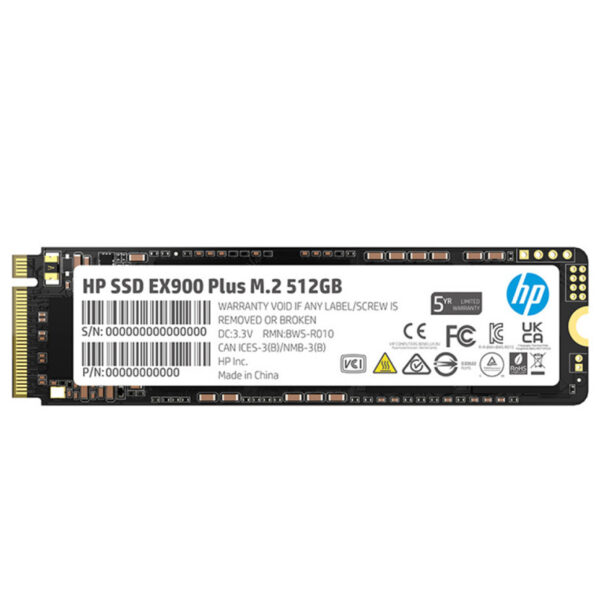 Disque Dur Interne HP EX900 PLUS 512GO PCIe3.0x4 NVMe Tunisie