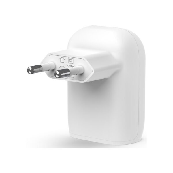 Chargeur Mural Belkin USB-C 30W pour Samsung et Apple  – Blanc -WCA005VFWH Tunisie