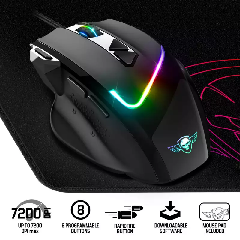 Souris Spirit Of Gamer Pro-M3 RGB -Noir - S-PM3RGB Tunisie - Best Buy  Tunisie
