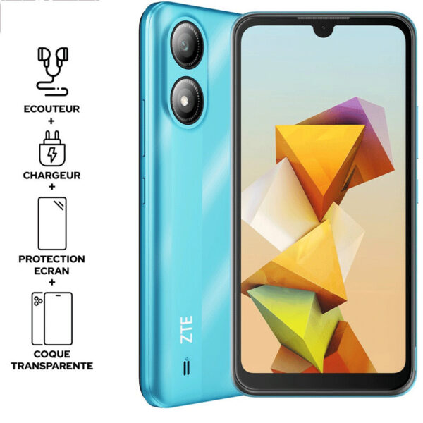 Smartphone Zte A33s 4 Go 32 Go – Bleu -ZTE-A33S-BL Tunisie