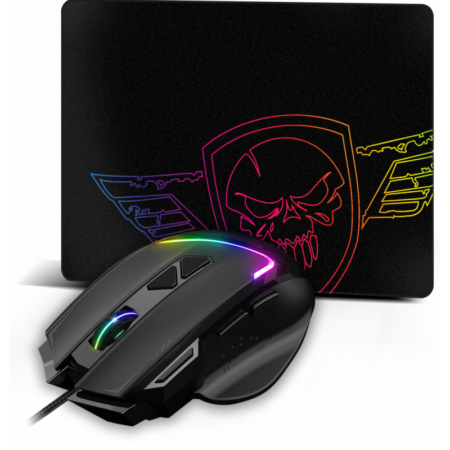 Pack Souris + Tapis Spirit of Gamer PRO-M3 RGB – Noir – S-PM3RGB Tunisie