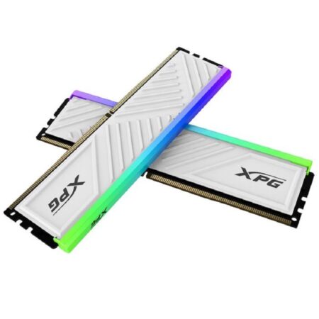 Barrette Mémoire XPG Spectrix D35G 16Go DDR4 3200MHz RGB – Blanc – AX4U32008G16A-DTWHD35G Tunisie