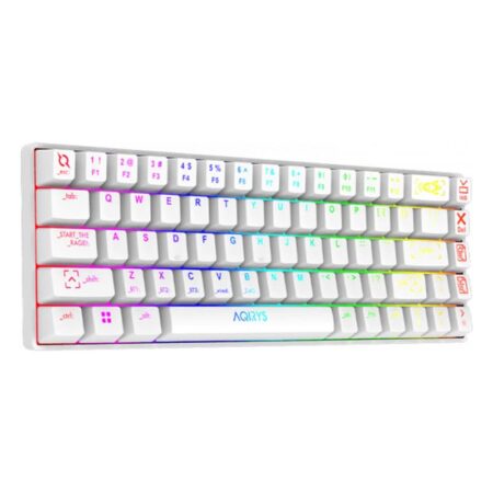 Clavier Gamer Mécanique Aqirys Mira 100% Anti-ghosting Rgb – Blanc Tunisie