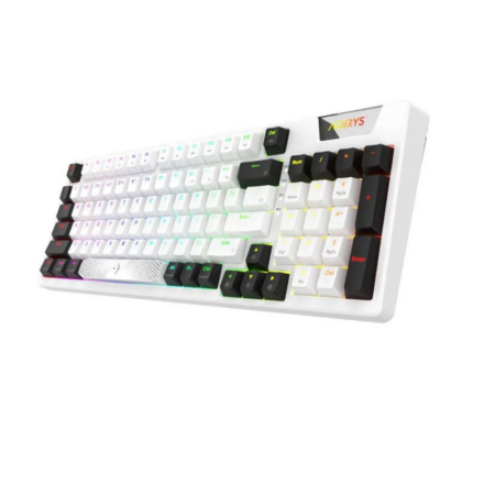 Clavier Filaire Gamer Mécanique AQIRYS ADARA 100% Anti-ghosting RGB – Blanc Tunisie