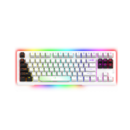 Clavier Gamer Mécanique AQIRYS ALUDRA TKL 100% Anti-ghosting RGB – Blanc Tunisie