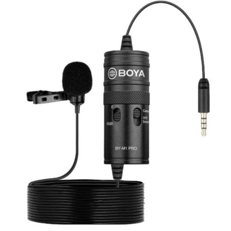 Mini Microphone Cravate Boya Omnidirectionnel Professionnel  – Noir – BY-M1 Tunisie