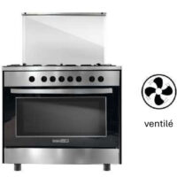 Cuisinière à Gaz Maxwell Napoli 90 cm MAX-CFM90EIX Inox bestbuytunisie.prixtunisie.best