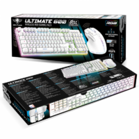 Pack Gaming Sans fil  Spirit Of Gamer clavier semi mécanique + souris ULT600 RGB -Blanc – CLS-MKH600S-WT Tunisie