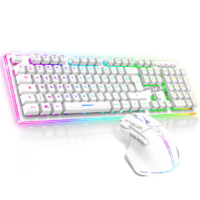 Pack Gaming Sans fil  Spirit Of Gamer clavier semi mécanique + souris ULT600 RGB -Blanc – CLS-MKH600S-WT Tunisie