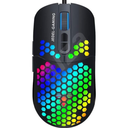 Souris Optique Filaire Gamer Jedel 7d Rgb – Noir -Gm1100 Tunisie