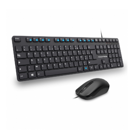 Ensemble Clavier & Souris Filaire ADVANCE Workmate Plus Noir – CLS-5100 Tunisie