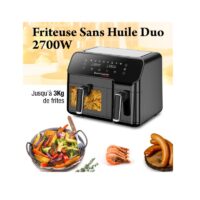 Friteuse Sans Huile Techwood CS-927 8.8 L Noir Tunisie