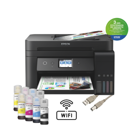 Imprimante Jet d’Encre Epson Ecotank ITS L6190 4 En 1 Couleur Wifi – C11CG19403 Tunisie