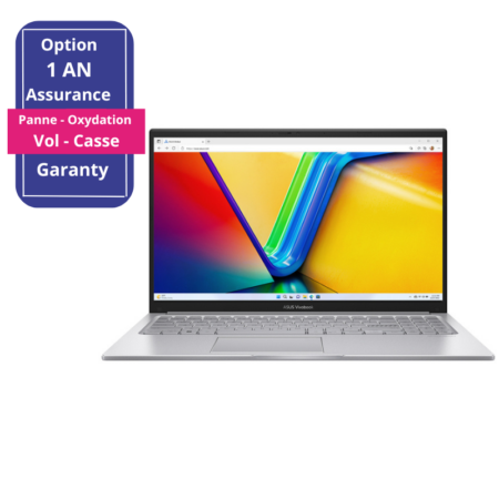 Pc Portable ASUS VivoBook 15 X1502VA I7 13è Gén 8Go 512Go SSD – Silver- X1502VA-NJ233W Tunisie