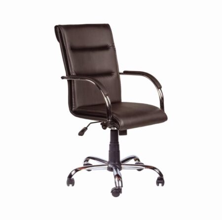 Chaise de Bureau SEDAN HD – Noir et chrome Tunisie