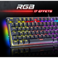 Clavier Sans Fil Mécanique Spirit of Gamer XPERT K250 RGB Switch Rouge – Noir – CLA-XK250BK Tunisie