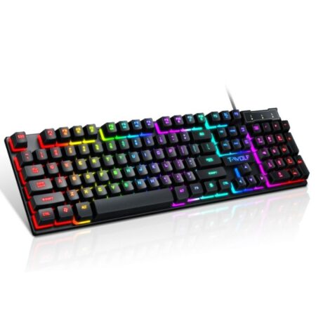 Clavier Gamer Filaire T-wolf T20 Azerty Rgb – Noir – T20 Tunisie