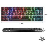 Clavier Sans Fil Mécanique Spirit of Gamer XPERT K200 DARK MECA RGB – Noir – CLA-XK200BK Tunisie