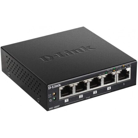 Switch D-link Ports 10/100/1000 Mbps -Noir- DGS-1005P/E Tunisie